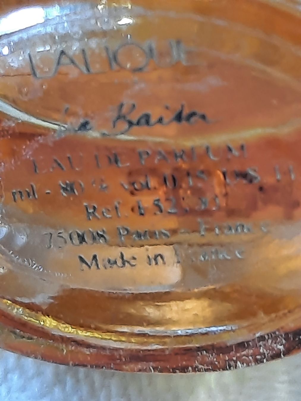 Lalique Profumi & Eau de Toilette: rares Parfummuster  LE BAISER  de LALIQUE – Usato da Busswil BE venduto da balu37 3