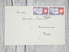 CL13 Enveloppe + Timbre Suisse 1939