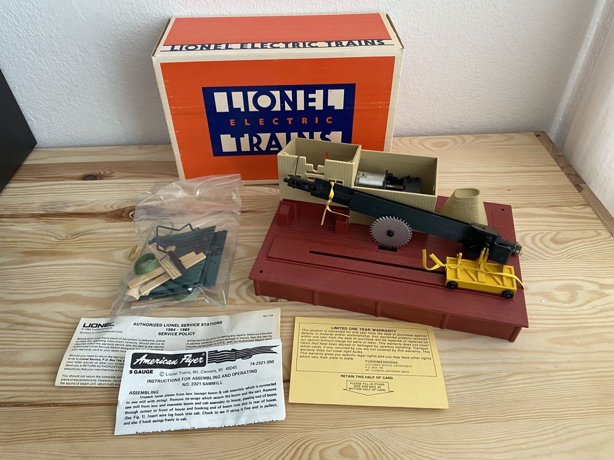 Lionel Modellini di ferrovie: Lionel Operating Sawmill 4-2321 – Nuovo e nell'imballaggio originale da Luzern venduto da fairflip