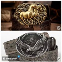 Pferd & Adler Western Gürtel - Metall —> NEU!
