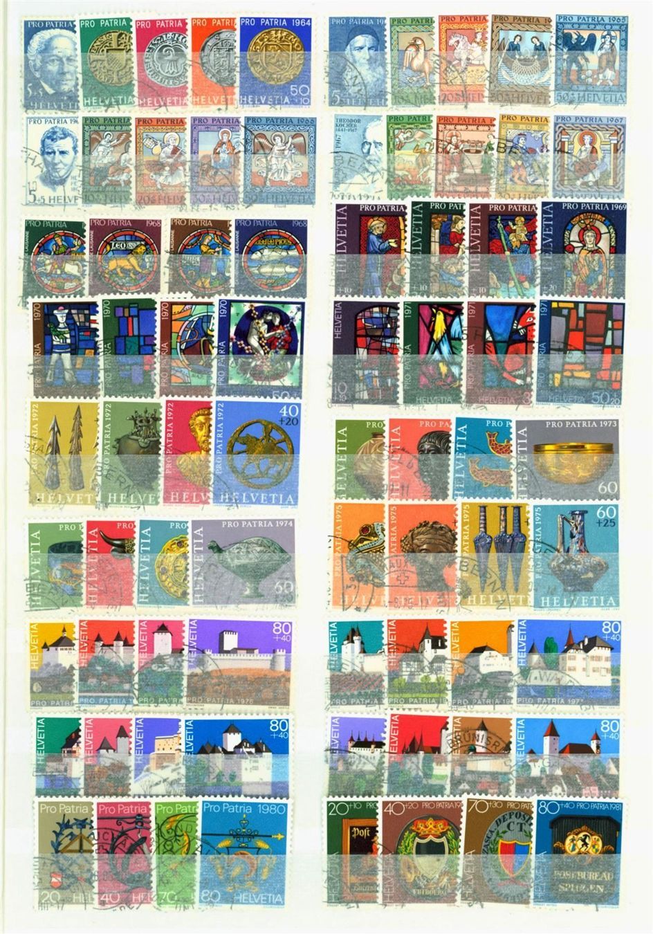 Alle Briefmarken: Pro Patria SAMMLUNG gest. bis 2004 + Vierer (PP960) – Gebraucht aus Seuzach von Harri19 2
