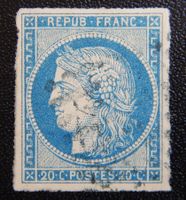 Frankreich Kolonie Kat. 12 gest. 1871 Kat. 100 Euro