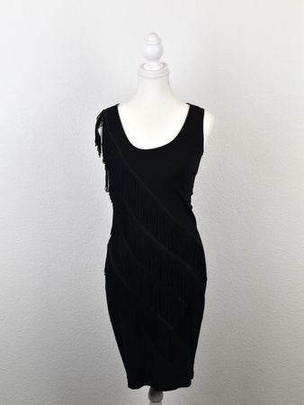 Ana Alcazar Stretchkleid, Gr.34/36 (36), mit Fransen