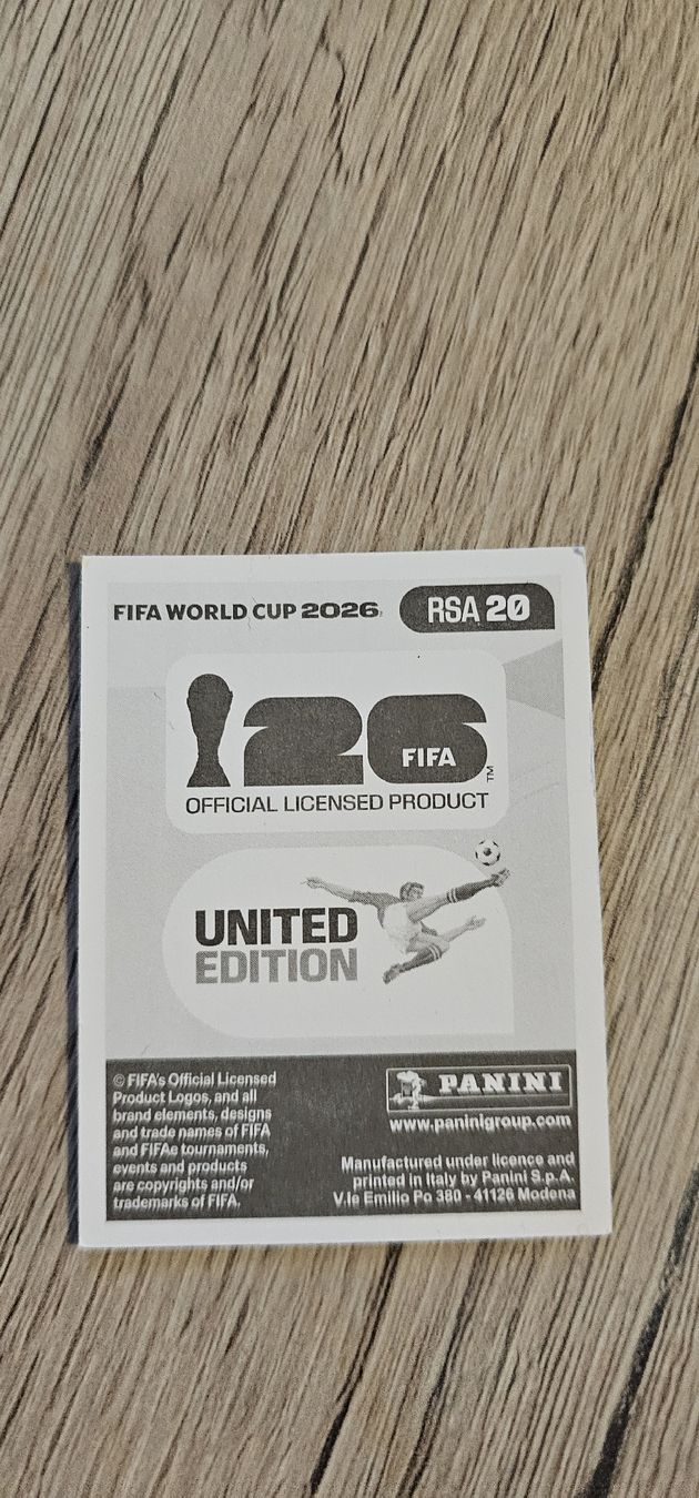 Panini Carte collezionabili: FIFA WM 2026 Panini Sticker RSA 20 – Nuovo e nell'imballaggio originale da Biel VS venduto da volcom8702 1