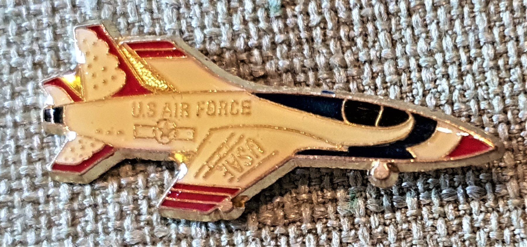 Placchette & Badge: K048 - Pin U.S. Air Force Jet Flugzeug – Usato da Reinach BL venduto da Boston-Verkauf