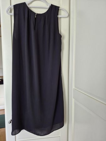Knielanges, schwarzes, ärmelloses Kleid von H&M - Grösse S