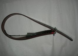Leder - Glocken  Riemen schwarz, länge ca. 100 cm breit 4 cm