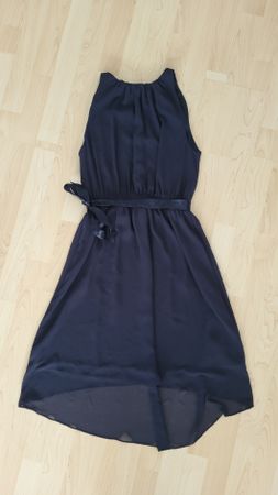 Kleid H&M dunkelblau Grösse 38 Chiffon