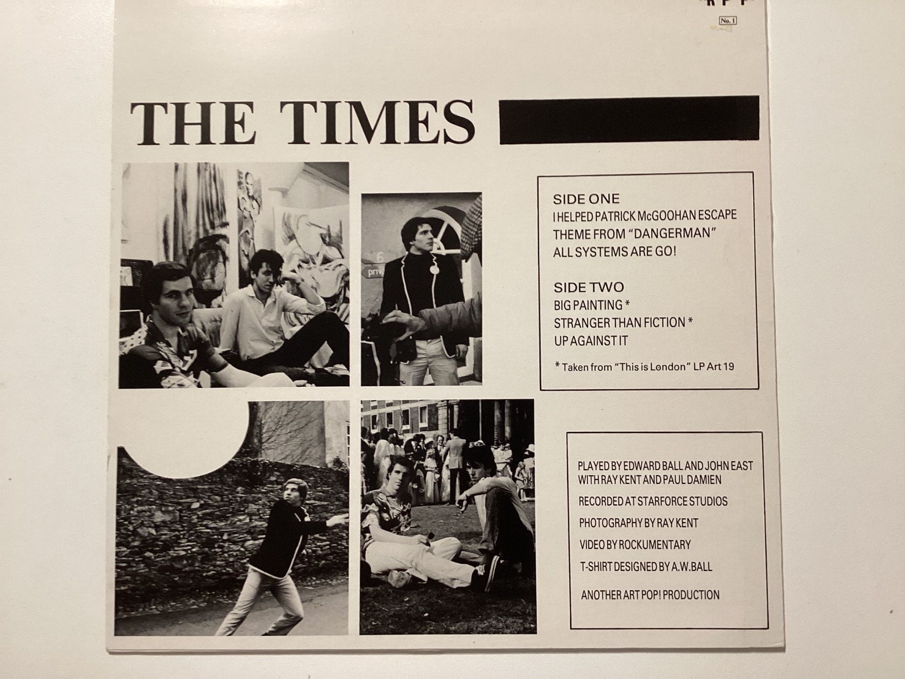 Schallplatten: The Times LP - I Helped Patrick McCoohan Escape – Gebraucht aus Gutenswil von Hamzian 1