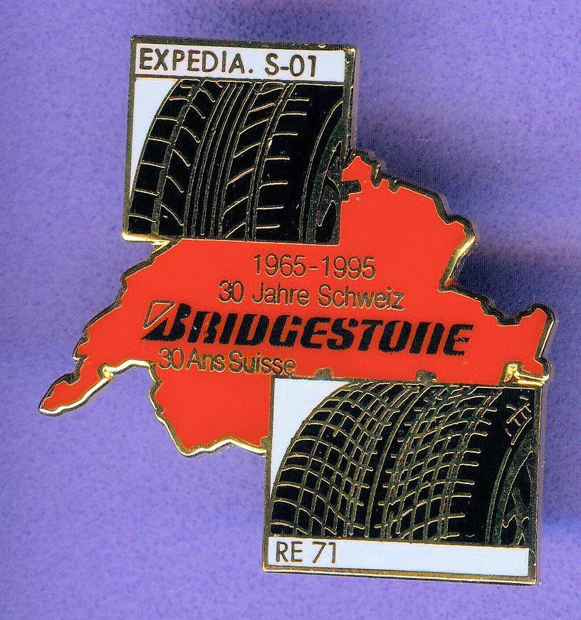 Placchette & Badge: BRIDGESTONE  Pneu  1965-1995 Schweiz – Usato da Winterthur venduto da Sammleroase