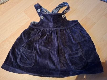 Kleid, dunkelblau, Babys, Grösse 62/68, Baumwolle