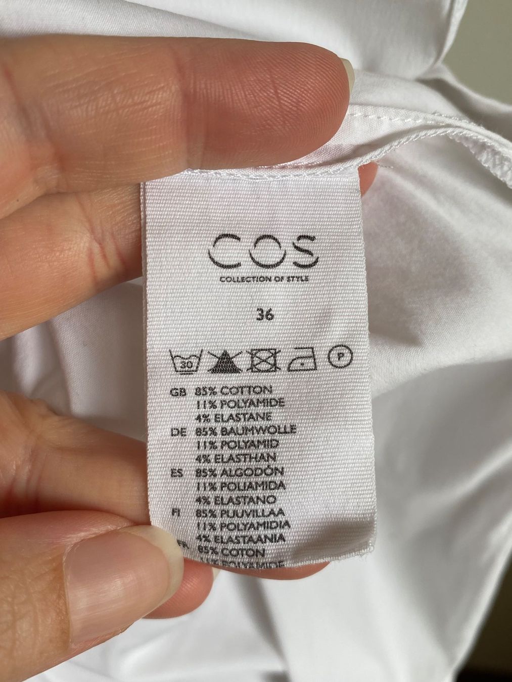 Cos Camicette: Blouse blanche COS – Usato da Basel venduto da Maria-Alexa 4