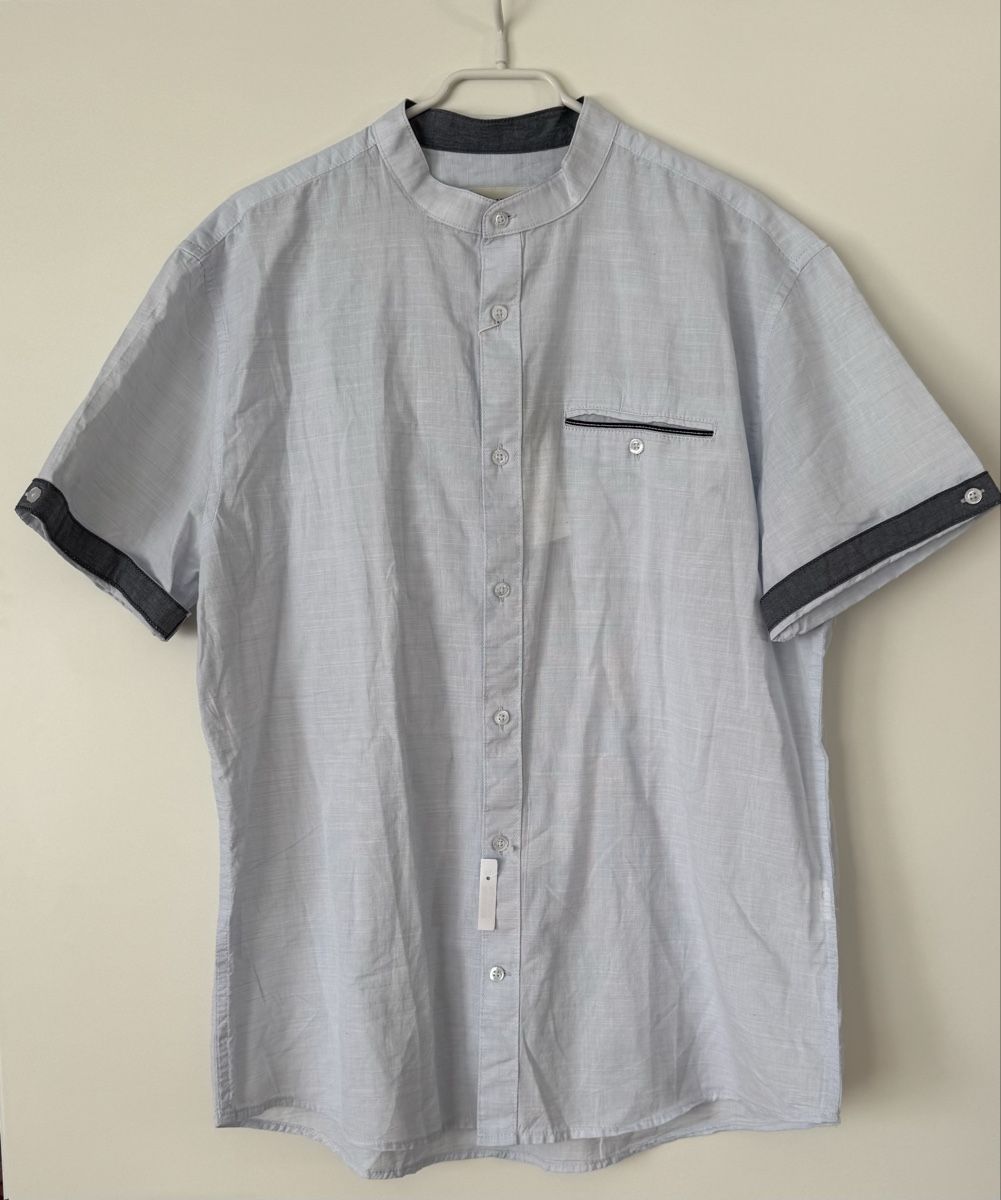 Tom Tailor Hemden: Herren Sommerhemd, Gr. XL, hellblau, Kurzarmhemd – Neu (gemäss Beschreibung) aus Flumenthal von Krajan