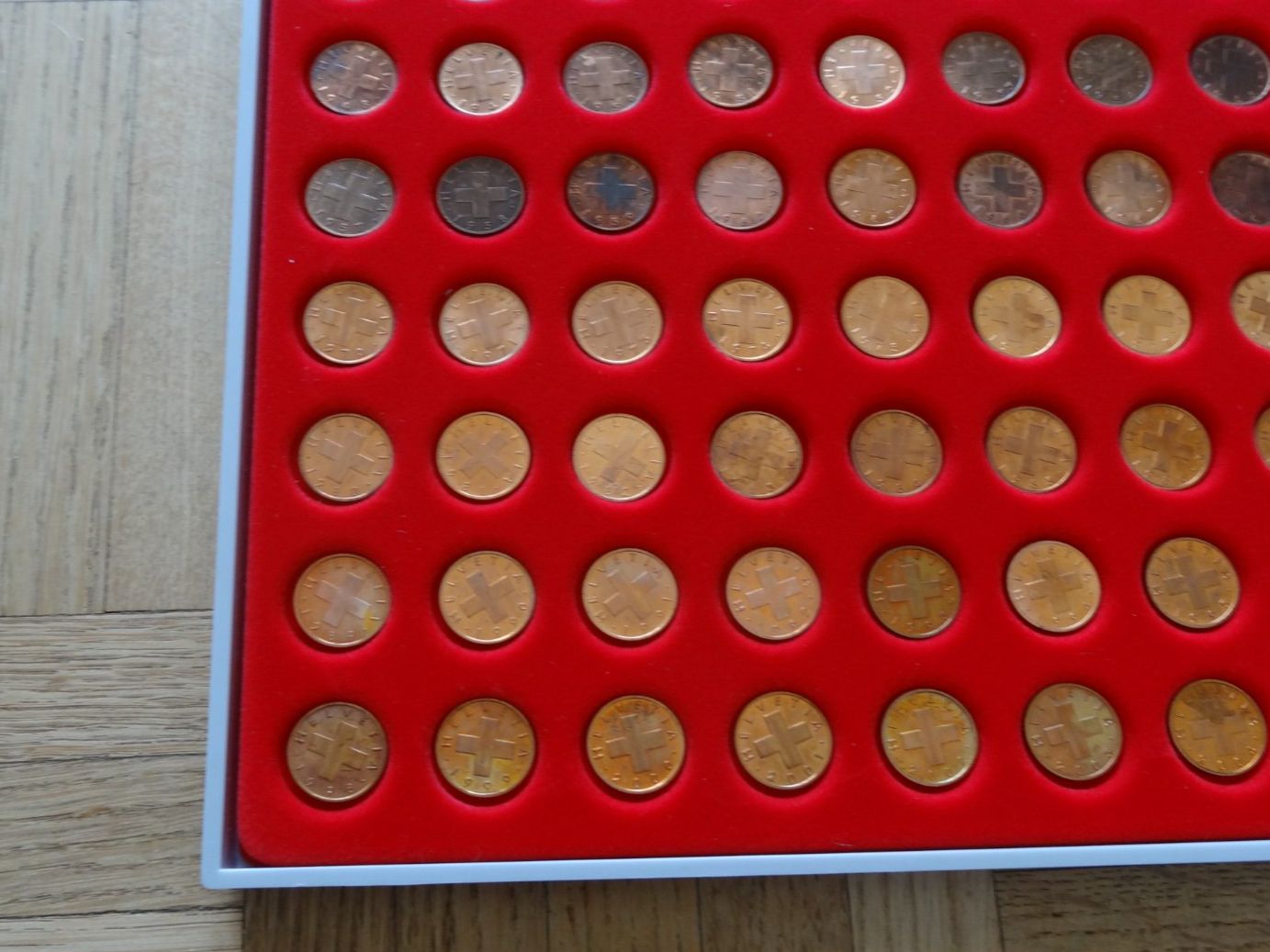 Tutti le monete: 1 Rp.  Lot Complet 1898 - 2005 – Usato da Romanel-sur-Lausanne venduto da Swift13 2
