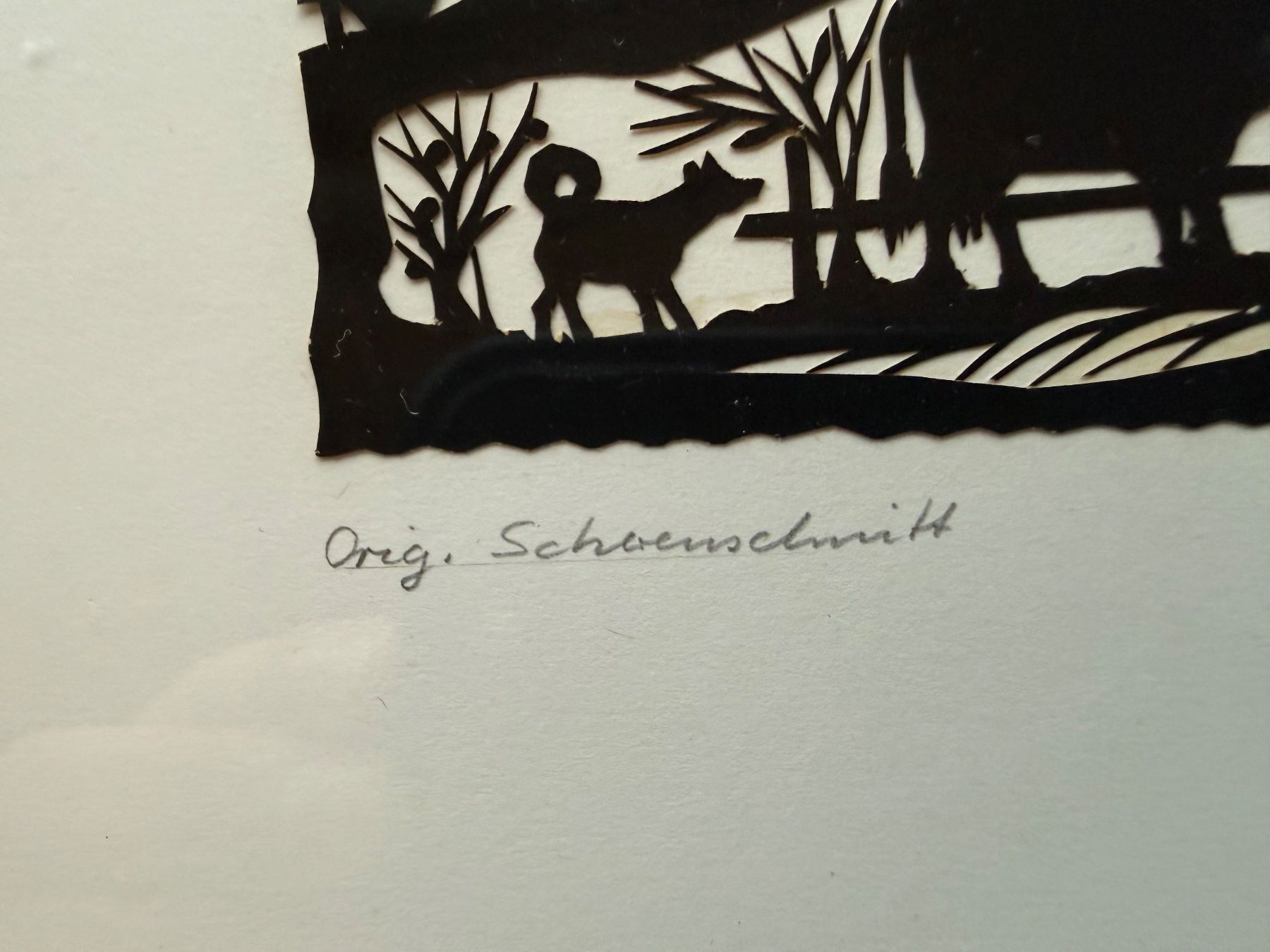 Grafica & Litografie: Alter Schweizer Scherenschnitt / Elisabeth Zumstein 1978 – Usato da Sils im Domleschg venduto da schulti74 1