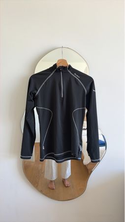 Salewa Funktionsshirt schwarz Reissverschluss