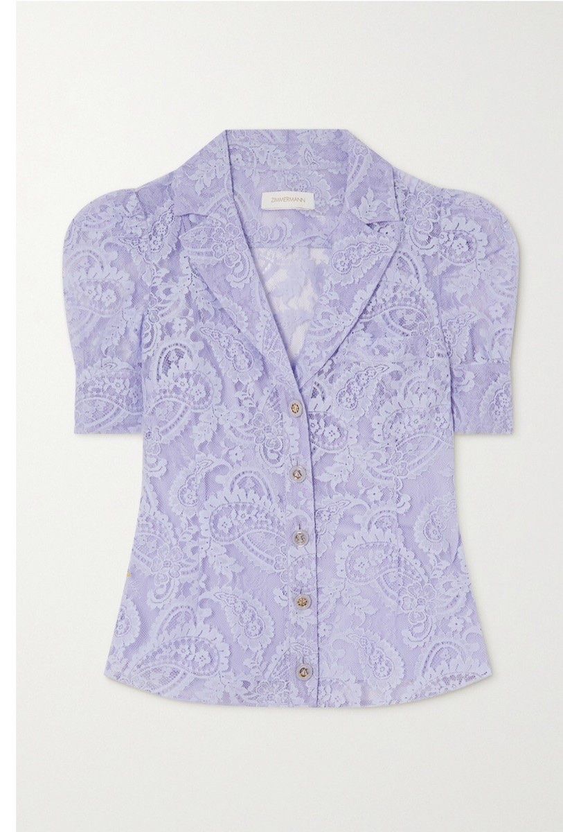 Zimmermann Camicette: Zimmermann Lilac Lace Blouse – Usato da St.Josefen venduto da lop_lh8d 5