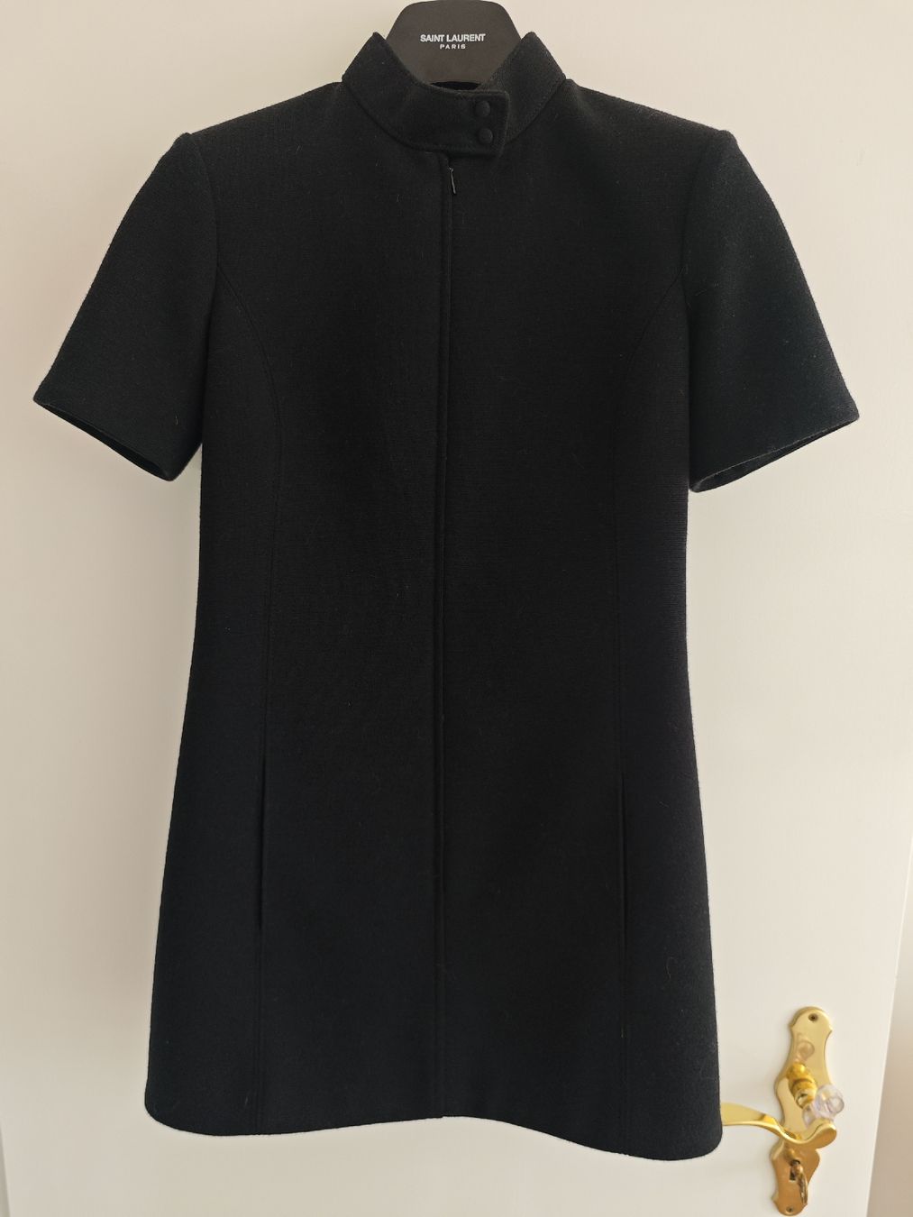 Saint Laurent Vestiti: SAINT LAURENT Woll Mini Dress black – Nuovo (secondo la descrizione) da Erlenbach ZH venduto da nlh