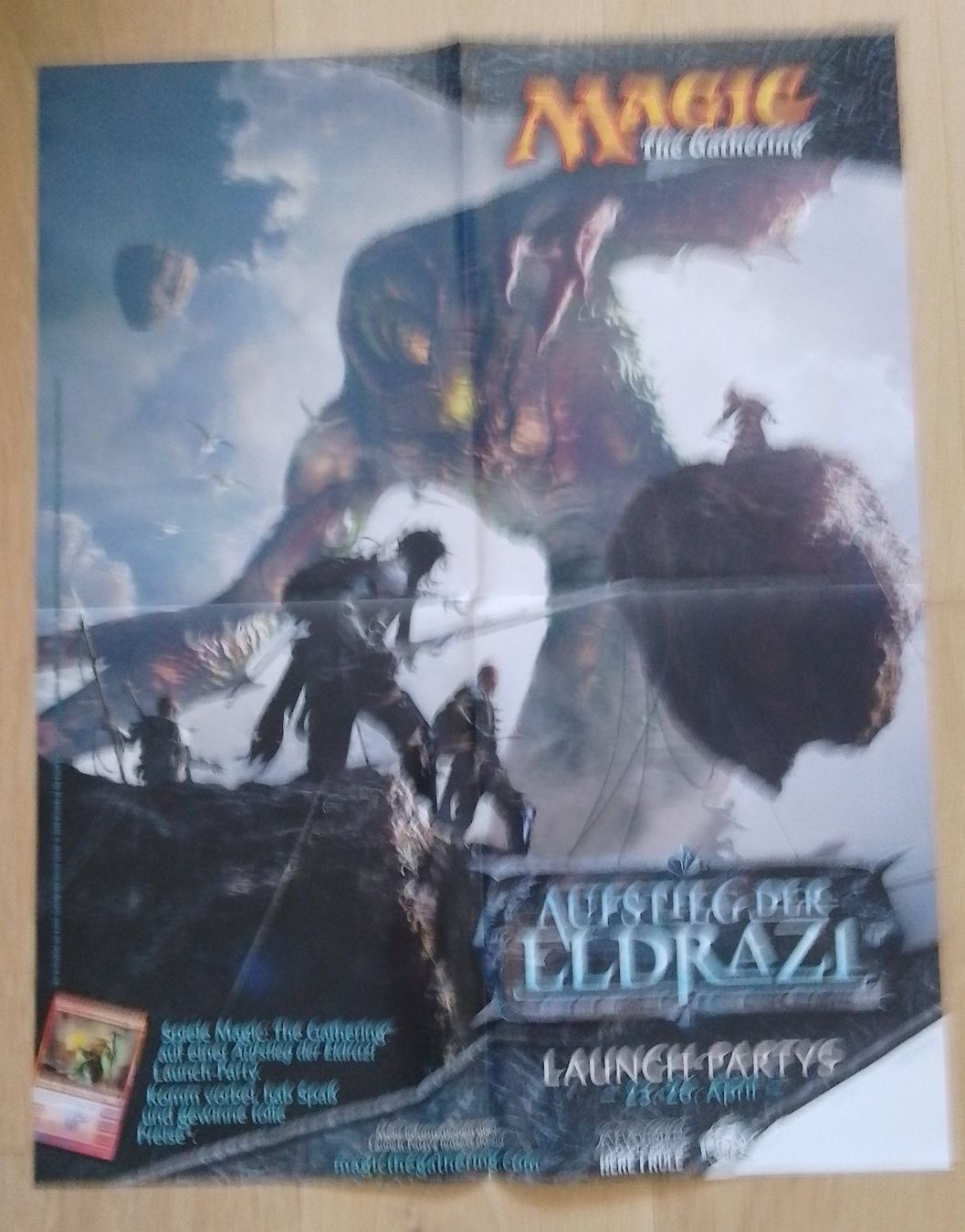 Magic The Gathering Carte collezionabili: Magic the Gathering Poster Aufstieg der Eldrazi Launch Party – Usato da Wohlen AG venduto da salamanderspielwaren