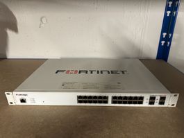 3xFortinet FortiSwitch 124E-FPOE, 24 Port PoE+ Switch, 370 W