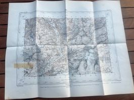 Carte Topographique Ancienne d'Elm K.H.Gl. 1874-1933 rare!