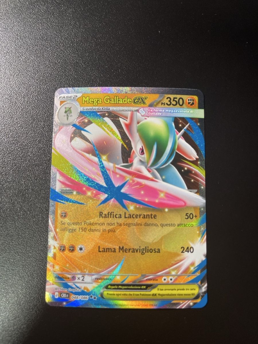 Pokémon Carte collezionabili: Pokémon - Mega Gallade ex CRI 048/086 – Usato da Lugano venduto da tri_z9tk