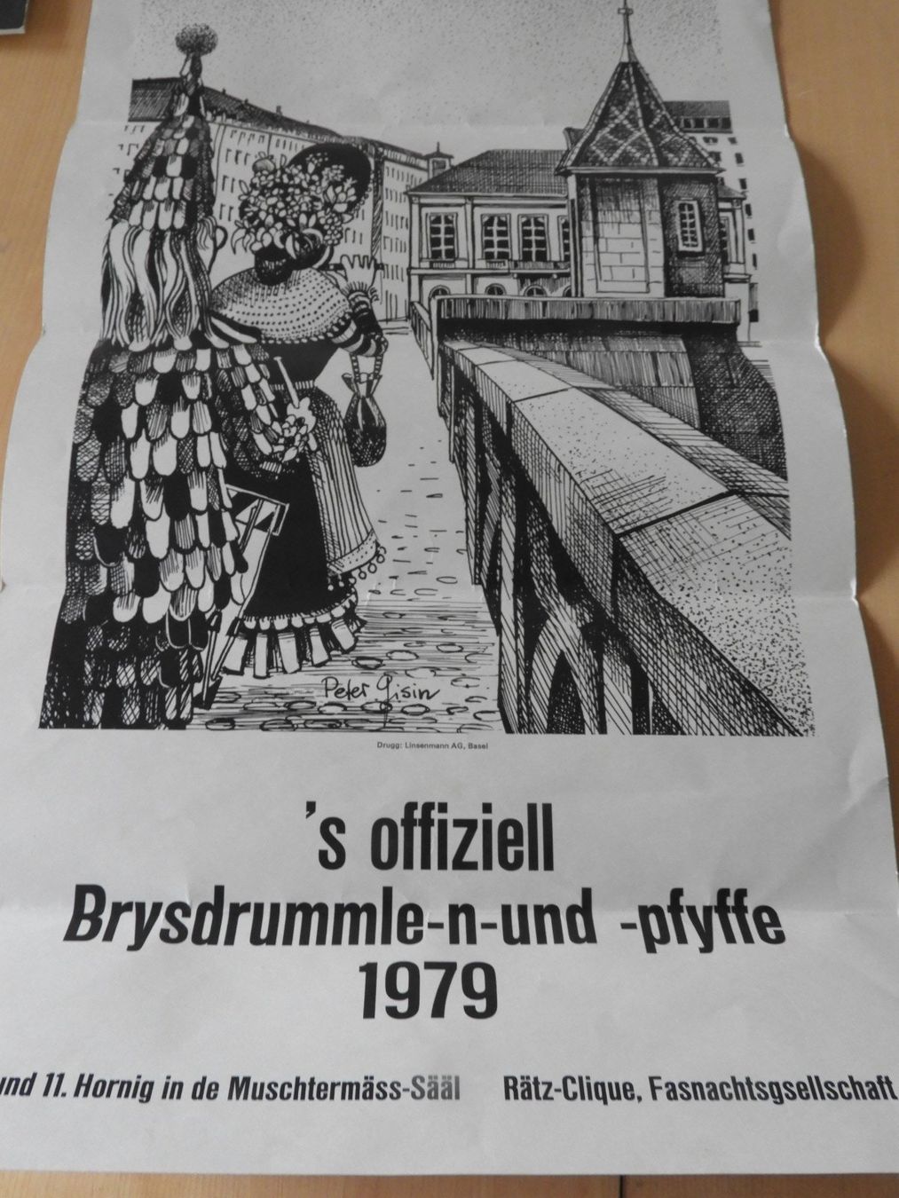 'S'offiziell Brysdrummle-n-und -pfyffe 1979 plakat (Gebraucht) in ...