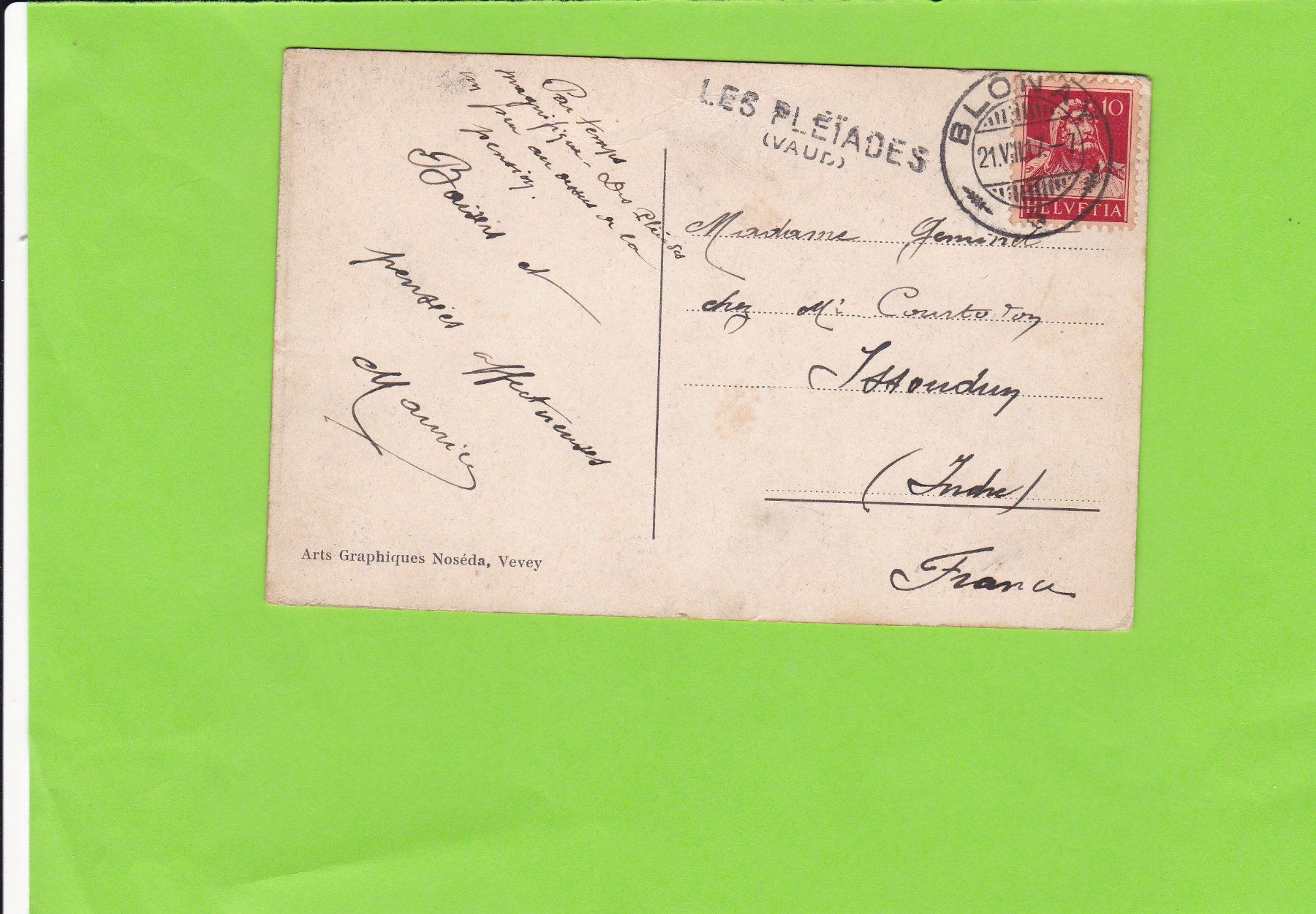 Cartoline postali: Buffet de Pléiades – Usato da St. Peterzell venduto da neckertal 1