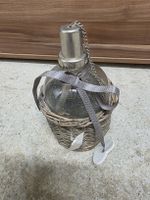 Oellampe Shabby Vintage Deko Korb Glas