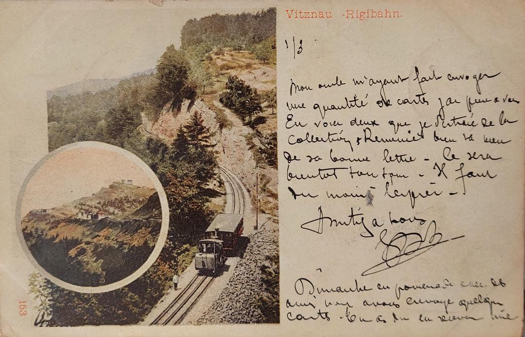 Cartes postales: VITZNAU  -  Rigibahn - 1902 – D'occasion à Delémont par Domdom1