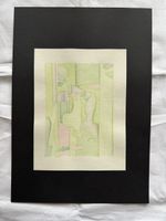 Aquarell, abstrakt, grün, Pastell, modern