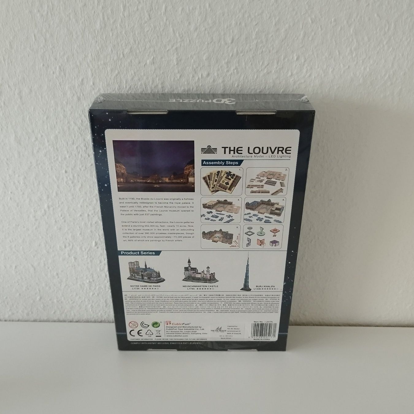 Puzzle: Puzzles 3D avec Led The Louvre – Nuovo e nell'imballaggio originale da Le Lignon venduto da krystal1 3