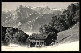 AK Uri-Rothenstock, Altes Haus, um 1900