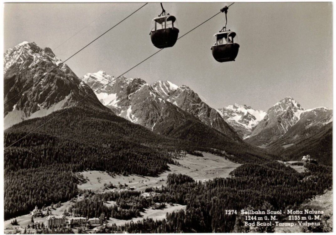 Cartoline postali: Scuol - Gondelbahn Motta Naluns – Usato da Binningen venduto da Mountainrider