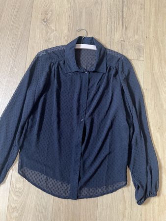 Damen Bluse schwarz Tupfen Grösse M guter Zustand