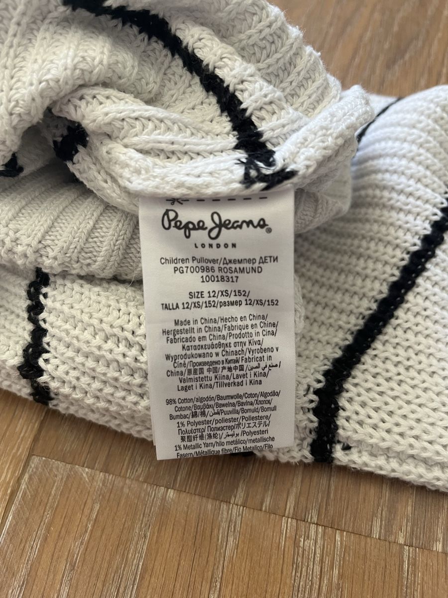 Pepe Jeans Maglioni & Felpe: PÉPÉ JEANS PULL LÉGÈRE EN COTON T 12 ans – Usato da Puplinge venduto da Amazekids 3