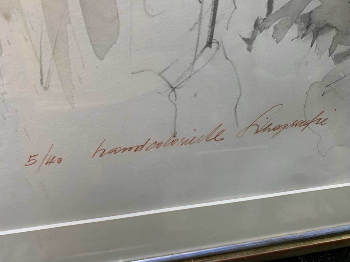 Grafica & Litografie: HANS FITZE geb 1943 Lithographie – Usato da Wolfhalden venduto da SecondAntique 5