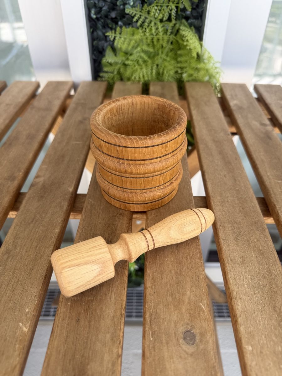 Articoli in legno: Holz Mörser mit Stössel – Nuovo (secondo la descrizione) da Regensdorf venduto da rui_p2wz