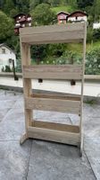 Holz-Pflanzenregal / Blumentreppe mit 4 Pflanzkästen