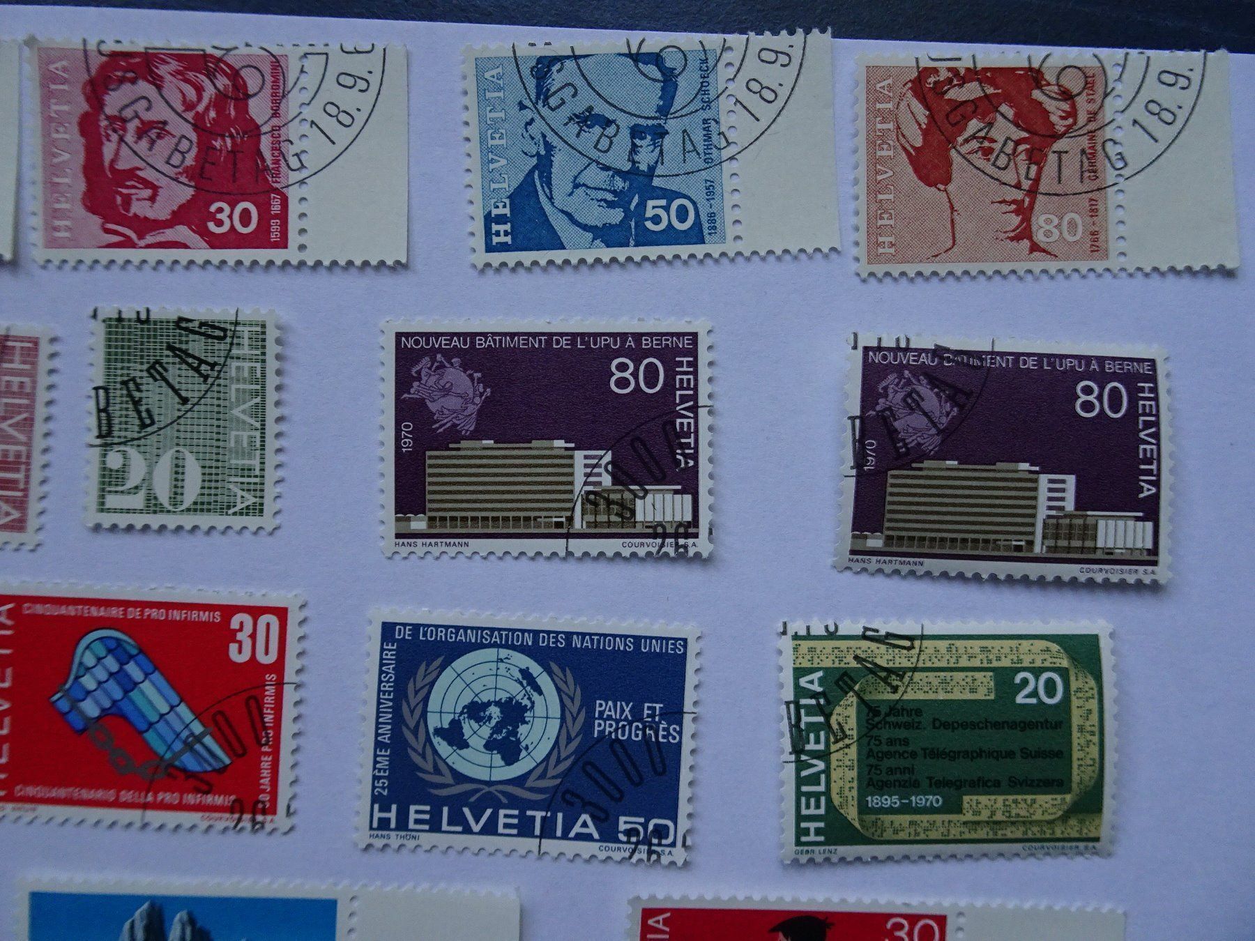 Alle Briefmarken: 1969-70 mit E.T. Stempel – Neu (gemäss Beschreibung) aus Aadorf von Chnorli-Furz 2