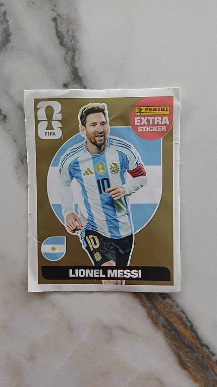 Sammelbilder & Trading cards: Figurina MESSI EXTRA Mondiale 2026 – Gebraucht aus Bellinzona von Egon_18
