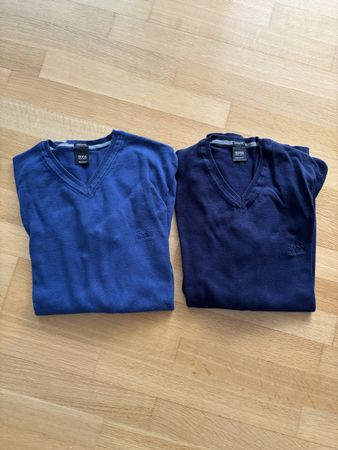 Hugo Boss Pullover – 2er-Pack, V-Ausschnitt, aus Baumwolle