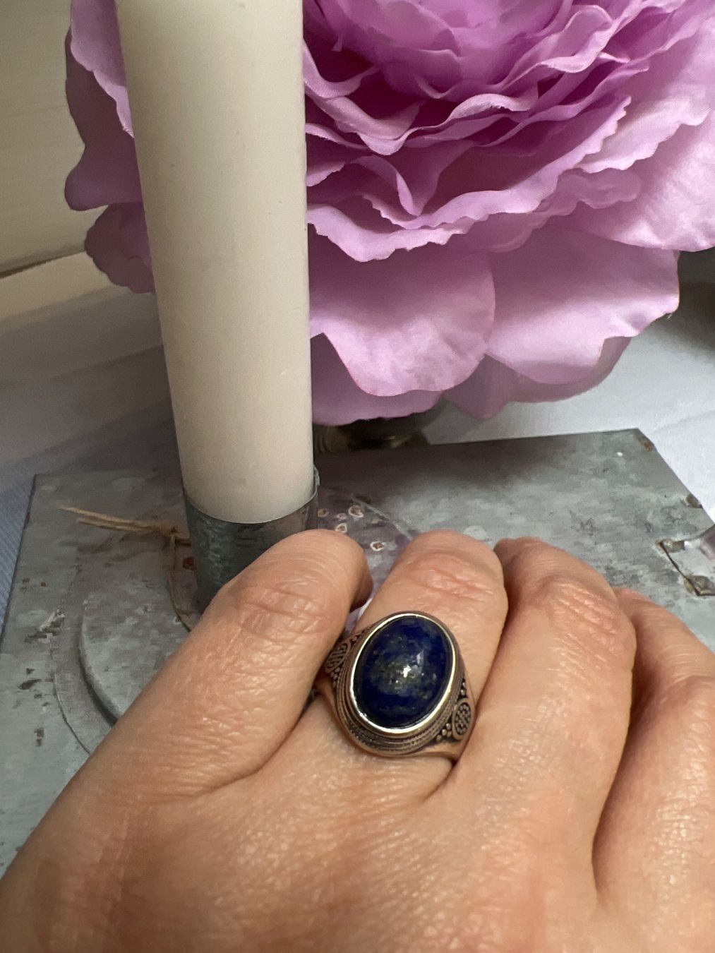 Anelli: Schöner Ring 925 mit Lapislazuli – Usato da Seon venduto da Sunny-Schmuck78 2