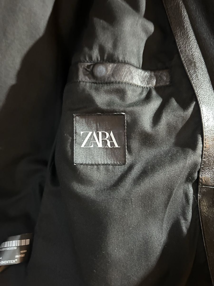 Zara Giacche: Schwarze Lederjacke von Zara – Usato da Zürich venduto da lazaro.99 2