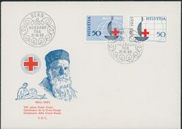 1963 - Rotes Kreuz - Blockausschnitte - FDC ET - Combo FDC