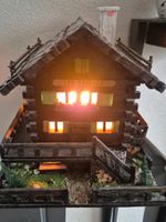 Chalet en bois avec lumière décoration