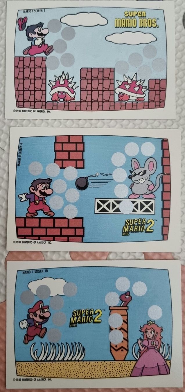 Carte collezionabili: Super Mario Bros. Scratch-off Game Cards – Nuovo (secondo la descrizione) da Luzern venduto da Luzern_Energy