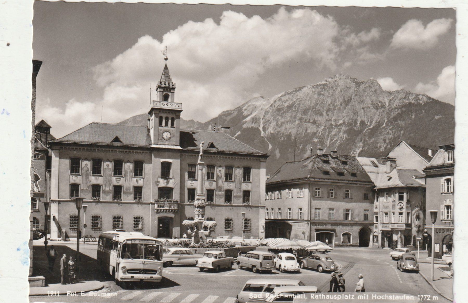 Cartoline postali: Bad Reichenhall  Rathausplatz – Usato da Lumbrein venduto da made02