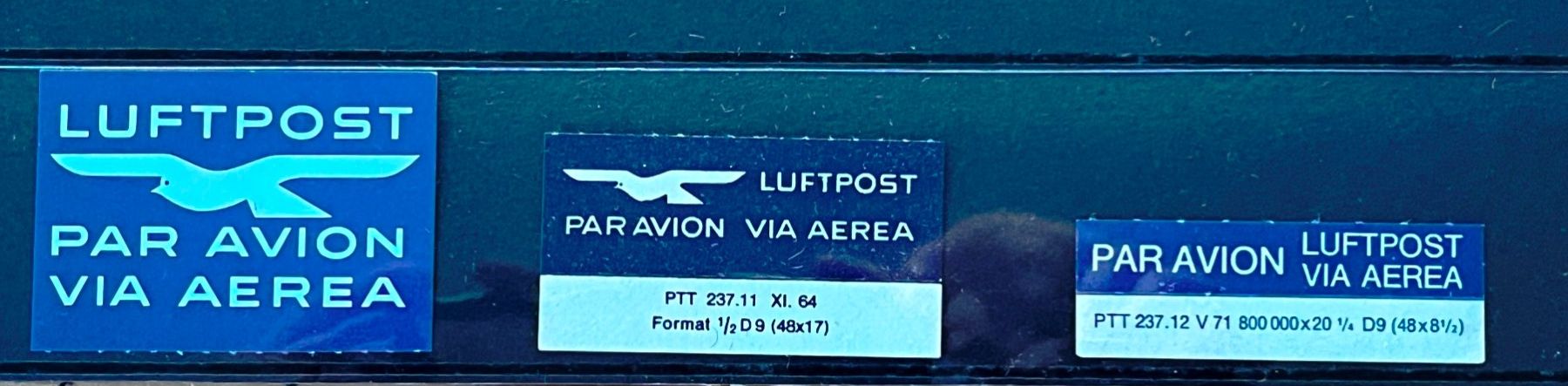 Tutti i francobolli: Ältere Flugpost - Par Avion Kleber – Usato da Bern venduto da nik688