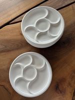 Fondue Chinoise-Teller weiss 6 stk.